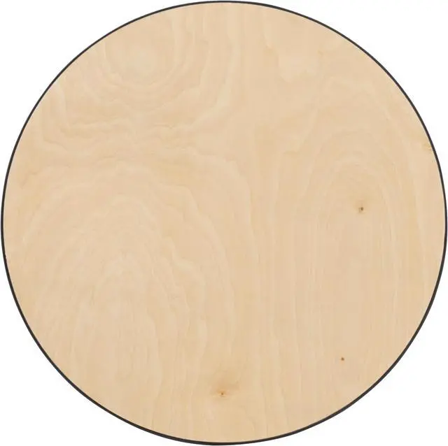 Alt view image 6 of 20 - 24'' Round Wood Cocktail Table with 30'' and 42'' Columns