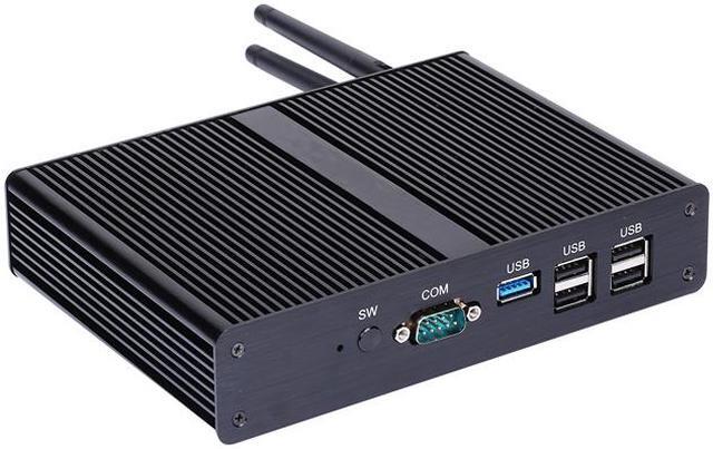 Alt view image 3 of 7 - Fanless Mini PC, Desktop Computer, HUNSN BM10, J1900 N3510 N3520, HTPC, Nano Kodi Box, WiFi, BT, 2 x COM, VGA, HDMI, USB3.0, 4 x USB2.0, LAN, Barebone, NO RAM, NO Storage, NO System