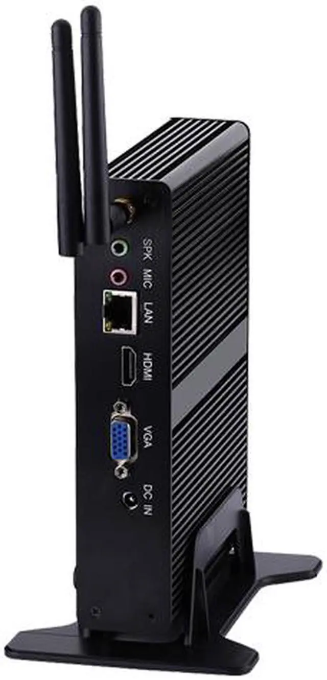 Alt view image 4 of 4 - Fanless Mini PC, Desktop Computer, HUNSN BM11, J1900 N3510 N3520, HTPC, Nano Kodi Box, Windows 11 Pro or Linux Ubuntu, AC WiFi, BT, VGA, HDMI, USB3.0, 4 x USB2.0, LAN, 8G RAM, 128G SSD, 1TB HDD