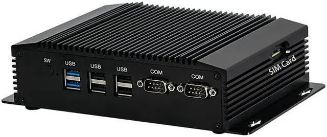 Alt view image 4 of 7 - Industrial Computer, Fanless Mini PC, HUNSN BM18, J1900 N3510 N3520, Embedded IPC, Windows 11 or Linux Ubuntu, Watchdog, GPIO, WOL, VGA, HDMI, 2 x LAN, 2 x RS232 422 485, 4G RAM, 64G SSD