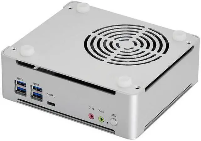 Alt view image 3 of 7 - HUNSN 4K Mini PC, Desktop Computer, BM21, 6 Cores I7 8750H, Server, Windows 11 Pro or Linux Ubuntu, Wi-Fi 6, BT 5.2, DP, HDMI, 6 x USB3.0, Type-C, LAN, Smart Fan, 8G RAM, 256G SSD