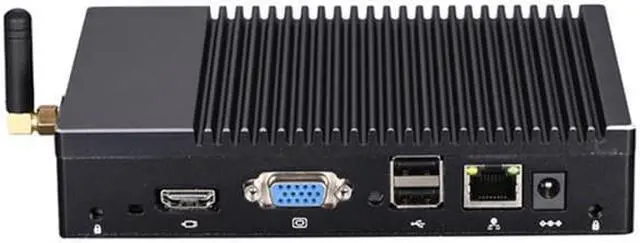 Alt view image 5 of 6 - Fanless Mini PC, Desktop Computer, Quad Core AMD A6 1450, HUNSN BH05a,  Windows 11 Pro or Linux Ubuntu, PXE, WOL, Vmware, Citrix Supported, VGA, HDMI, LAN, Type-C, Vesa mount, 4G RAM, 64G SSD
