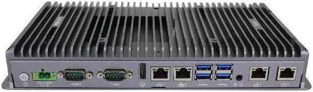 Main image of HUNSN Fanless Mini PC, Industrial Computer, IPC, Core I5 10310U, IX02, Windows 11 or Linux Ubuntu, TPM2.0, 9-36V, Watchdog, WOL, 4G supported, 4 x LAN, 4 x COM, 0 RAM, 0 Storage, Barebone No System