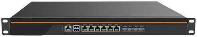 Main image of HUNSN 1U Firewall Appliance with QAT, PFSense, OPNsense, Denverton Atom C3808, RN03, VPN, Router PC, PVE Server, 6 x 1GbE LAN, 4 x SFP+ X553 10GbE, DPDK Support, 0 RAM, 0 Storage, Barebone No System