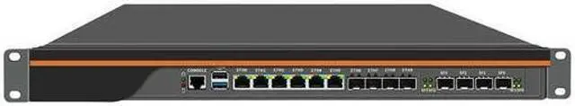 Main image of HUNSN 1U Firewall Appliance with QAT, PFSense, OPNsense, Atom C3958, RN03, VPN, Router PC, PVE Server, 6 x 1GbE LAN, 4 x 2.5GbE LAN, 4 x SFP+ X553, DPDK Support, 0 RAM, 0 Storage, Barebone No System