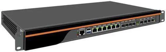 Alt view image 3 of 6 - HUNSN 1U Firewall Appliance with QAT, PFSense, OPNsense, Atom C3958, RN03, VPN, Router PC, PVE Server, 6 x 1GbE LAN, 4 x 2.5GbE LAN, 4 x SFP+ X553, DPDK Support, 0 RAM, 0 Storage, Barebone No System