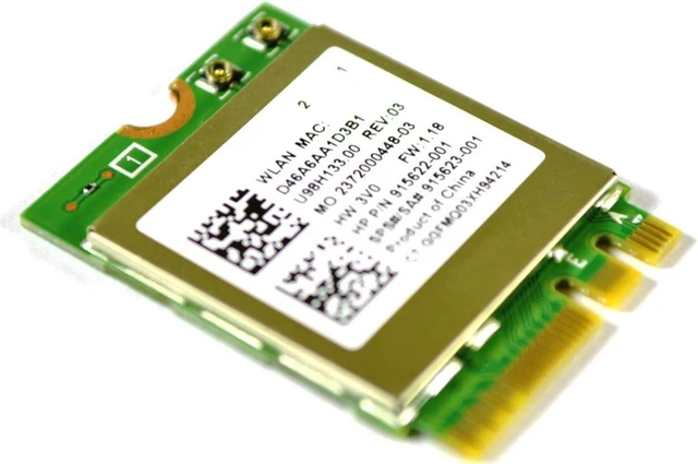 Main image of HP RTL8822BE 802.11ac BT4.0 PCI-e WiFi WLAN Adapter Card 91562-001 915623-001