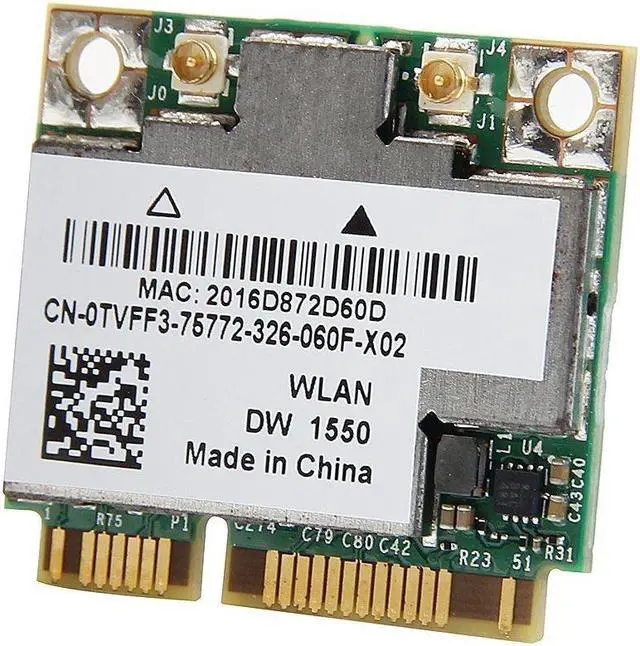 Main image of Dell DW1550 802.11abgn + BT4.0 WiFi Adapter Card TVFF3 0TVFF3