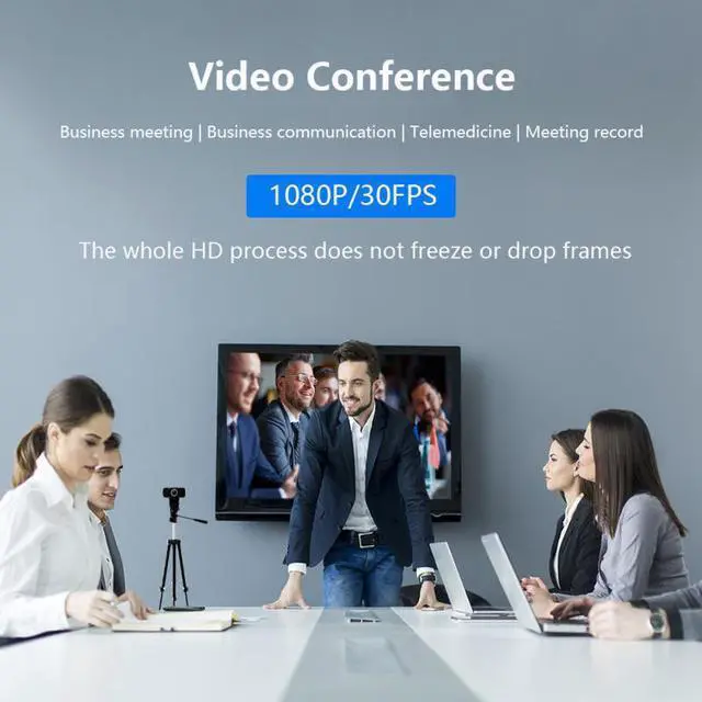 Alt view image 4 of 5 - 1080P USB2.0 Webcam With Microphone PC Laptop Desktop USB Webcams Streaming Computer Camera With Mic Web Camera For Computer