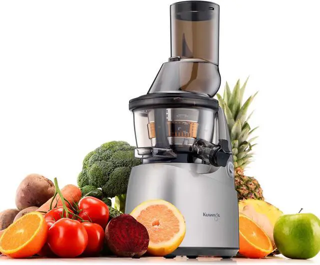 Alt view image 6 of 10 - kuvings bpafree whole slow juicer silver b6000s with sortbet maker, cleaning tool set, smart cap and recipe book
