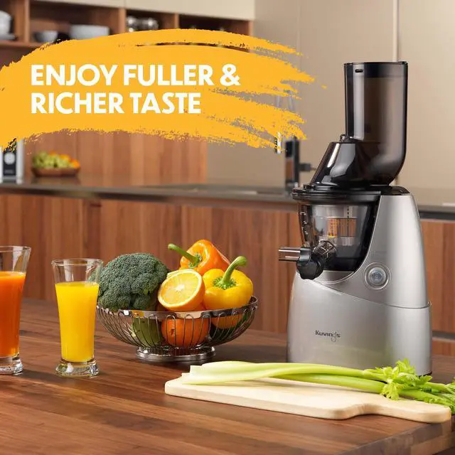 Alt view image 10 of 10 - kuvings bpafree whole slow juicer silver b6000s with sortbet maker, cleaning tool set, smart cap and recipe book