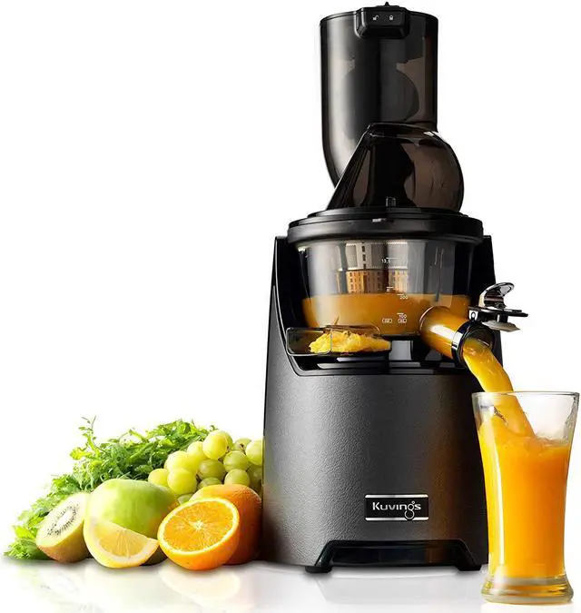 Alt view image 3 of 9 - Kuvings Whole Slow Juicer EVO820GM - Higher Nutrients and Vitamins, BPA-Free Components, Easy to Clean, Ultra Efficient 240W, 50RPMs, Includes Smoothie and Blank Strainer