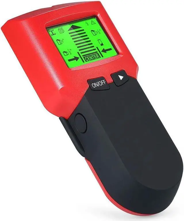 Alt view image 3 of 7 - Stud Finder Wall Detector with Large LCD Digital Wood Studs Center Finder Metal and AC Cable Live Wire Scanner Warning Detection