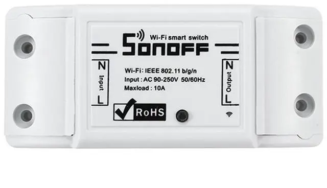 Alt view image 3 of 6 - 4pcs SONOFF Basic 10A 2200W WIFI Wireless Smart Switch Remote Control Socket APP Timer AC90-250V 50/60Hz Works with Amazon Alexa Echo Tap Google Home Assistant Nest IFTTT