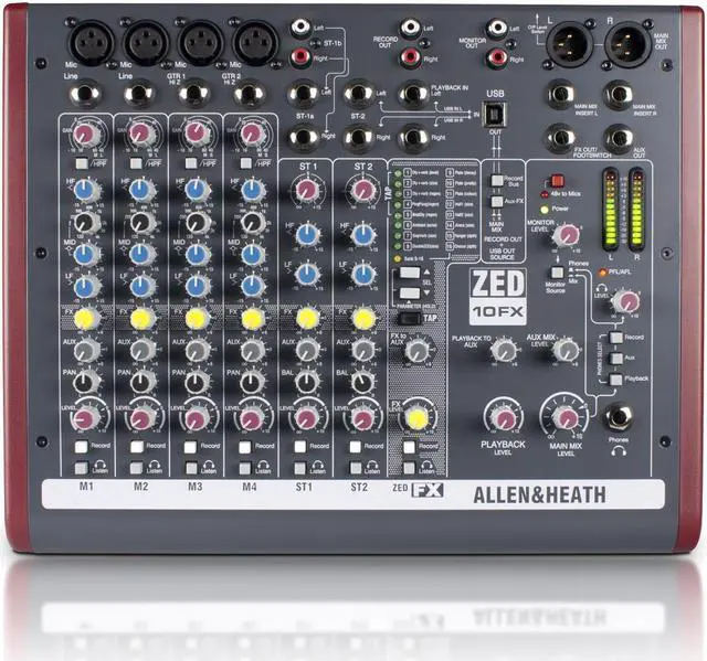 Alt view image 10 of 12 - Allen & Heath ZED-10FX Audio Mixer w/Effects