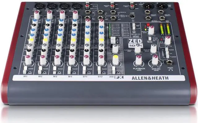 Alt view image 6 of 12 - Allen & Heath ZED-10FX Audio Mixer w/Effects