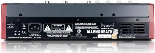 Alt view image 7 of 12 - Allen & Heath ZED-10FX Audio Mixer w/Effects