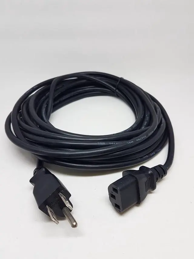 Alt view image 2 of 6 - AC Power cord – 18 AWG, Black 25 ' (CSA / CUL ), Wall to Computer