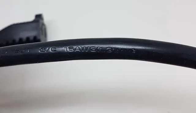 Alt view image 3 of 7 - AC Power Cord Extension Male to Female  – 16 AWG, Black  25 ' (CSA / CUL ), Wall to Computer