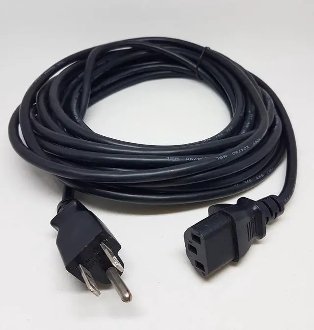Main image of AC Power cord – 18 AWG, Black 25 ' (CSA / CUL ), Wall to Computer