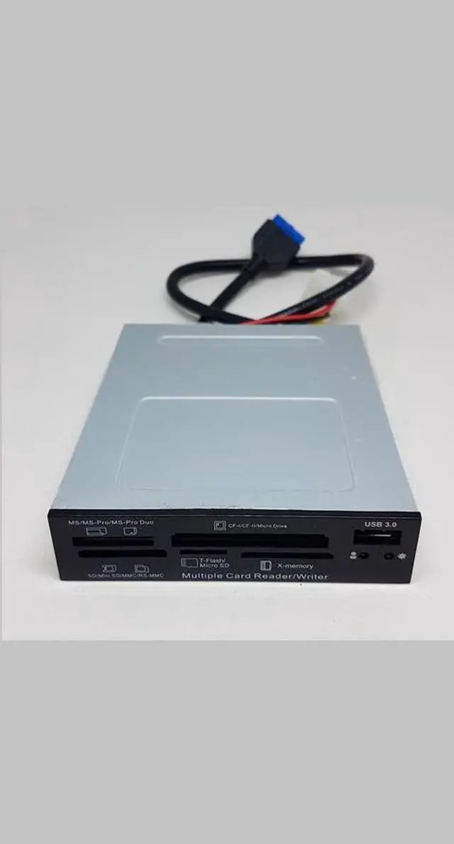 Alt view image 2 of 3 - nGear USB 3.0 All-in-1 Internal Card Reader 3.5” w/ USB3.0 port, Black, Factory Part#: NG-35INT-CR-USB3