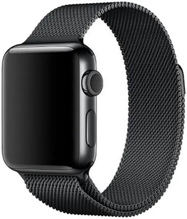 Alt view image 5 of 6 - Magnetic Milanese Loop Metal Watch Strap Apple Series 4 44mm/Series 3 2 1 42mm