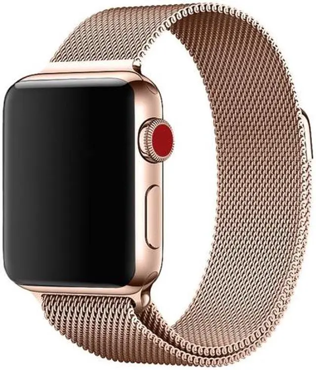 Alt view image 3 of 5 - Magnetic Milanese Loop Metal Watch Strap Apple Series 4 40mm/Series 3 2 1 38mm