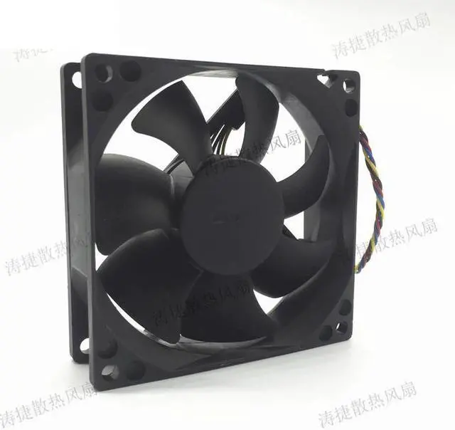 Alt view image 4 of 5 - 2 Pieces New CPU Cooler Fan For DS08025R12U 80*80*25mm 12V 0.7A P158/P197/P209 PC Server Inverter Chassis Cooling 4 Pins 0TJ5T2