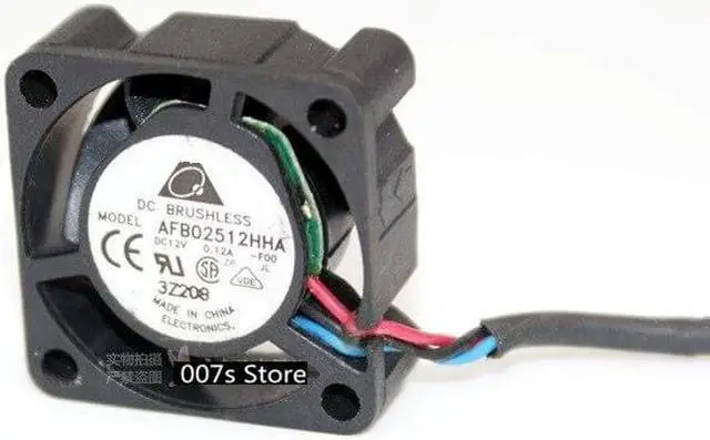 Alt view image 3 of 4 - New Radiator Cooling Cooler Fan For DELTA 2510 DC 12V 0.12A AFB02512HHA 25*25*10mm 20CM(LINE) 3PIN DOUBLE Ball Bearing