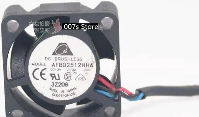 Alt view image 4 of 4 - New Radiator Cooling Cooler Fan For DELTA 2510 DC 12V 0.12A AFB02512HHA 25*25*10mm 20CM(LINE) 3PIN DOUBLE Ball Bearing
