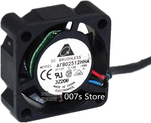 Main image of New Radiator Cooling Cooler Fan For DELTA 2510 DC 12V 0.12A AFB02512HHA 25*25*10mm 20CM(LINE) 3PIN DOUBLE Ball Bearing