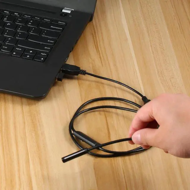 Alt view image 4 of 5 - 1M 7mm Lens USB Endoscope Camera Waterproof Flexible Wire Snake Tube Inspection Borescope For OTG Compatible Android Phones
