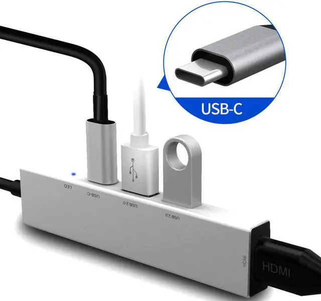 Main image of Type C To HDMI Digital AV Multiport Hub 3.1 Adapter PD Charger For PC
