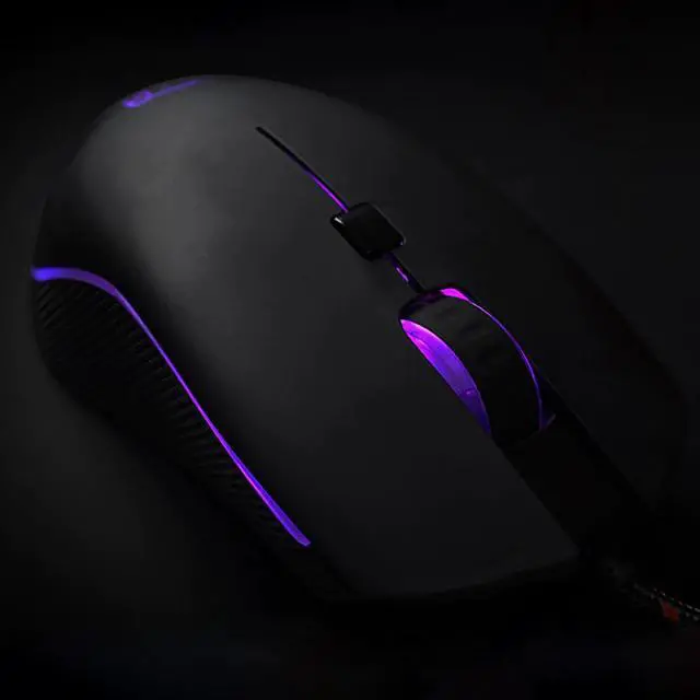Alt view image 2 of 5 - V40 4000 DPI RGB Backlit 6 Buttons Breathe Wired Gaming Mouse 5 Million Times Professional For Windows 7 Modes RGB