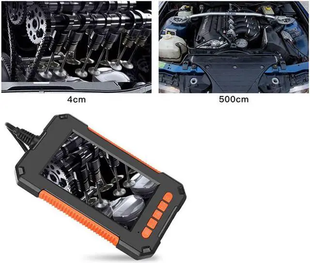 Alt view image 4 of 5 - Waterproof Cable Inspection 1080P Camera 8MM USB Endoscope Borescope 8 Led Lights 4.3 Screen 2/5/10M Options
