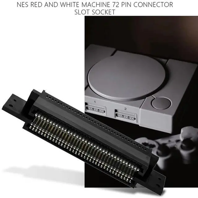 Alt view image 2 of 4 - 72 Pin Connector Adapter For Nintendo NES Game  Replacement Part 72 Pin Connector For Nes Connector Pin Connector Slot Socket