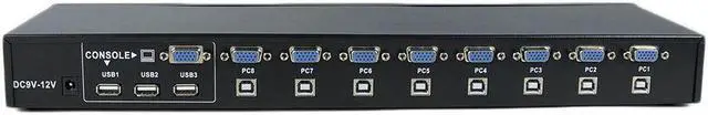 Main image of Size 8 Ports USB 2.0 External KVM Switch Box Manual Switcher Support for 1920x1440 VGA Splitter Adapter