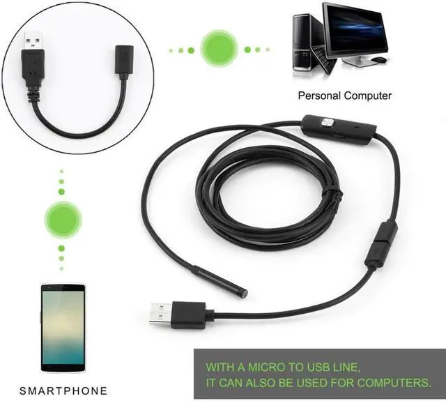 Alt view image 2 of 7 - 1080P Dual Lens Industrial Endoscope Inspection Camera Portable Handheld Borescope Videoscope with 4.3 ''LCD With 32G TF card