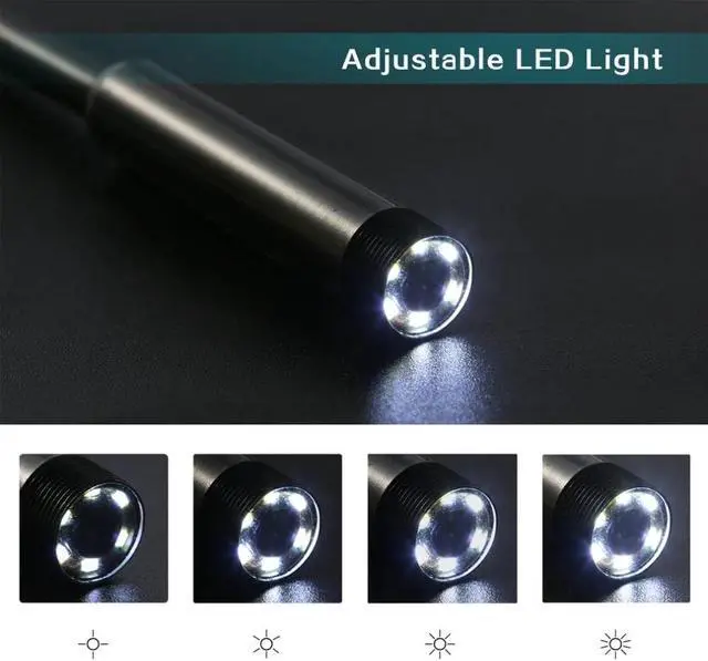 Alt view image 4 of 5 - 5.5mm Lens 1M 2M 3.5M 5M 480P Android USB Endoscope Camera Flexible Snake USB Inspection Android Phone Borescope Mini Camera