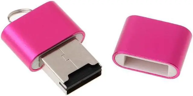 Alt view image 4 of 5 - Mini Aluminum Alloy USB 2.0 A Micro SD TF Memory Card Reader Adapter