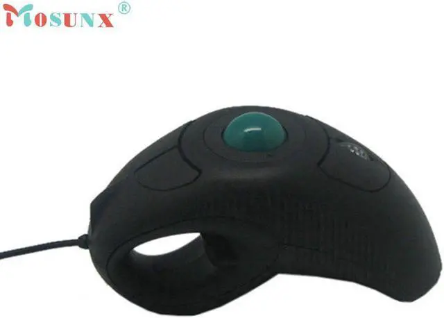 Alt view image 2 of 5 - Computer Peripherals 2.4GHz Wired USB Handheld Mouse Finger Using Optical Track Ball Mouse 1000DPI Gaming Mouse Jun24