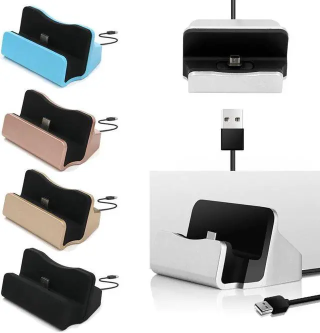 Alt view image 2 of 5 - Cable Sync Cradle Charger Base Charging Dock Station For Android For Type-C Stand Holder Charging Base Dock Station