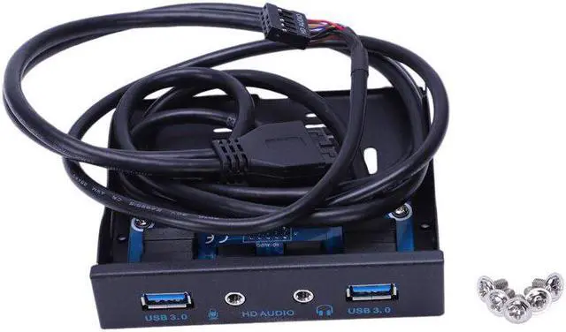 Alt view image 3 of 5 - 20Pin To 2 Port USB 3.0 HUB And HD o 3.5-in PC Floppy Front Panel Cable