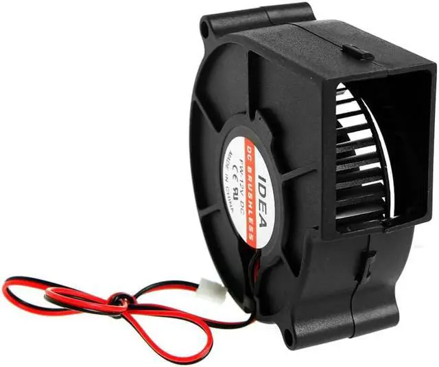 Alt view image 4 of 5 - 75mm x 75mm x 30mm 12V PC Quiet Sleeve-Bearing 2-Pin Hydraulic Bearing Blower Cooling Fan For Computer