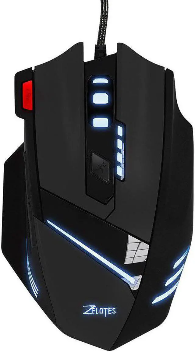 Main image of Mouse Peripherals Gaming Mouse Wired T-60 7200 DPI 7 Button USB LED Color Cable Trackballs Gaming Mouse