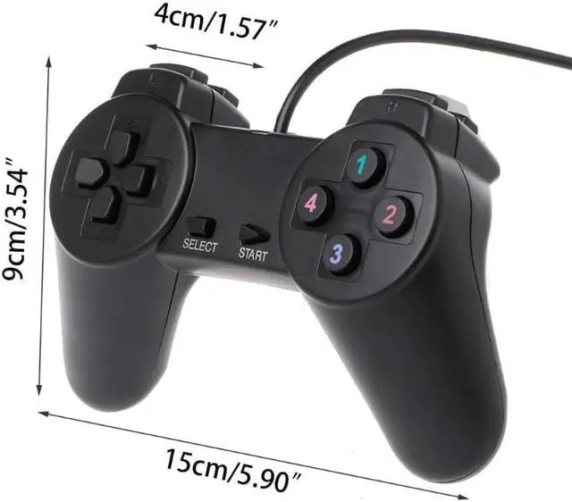 Alt view image 2 of 5 - 2.0 Wired Multimedia Gamepad Gaming Joystick Joypad Wired Game Controller For Laptop Computer PC