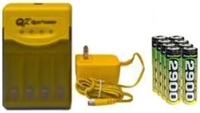 Alt view image 2 of 2 - Quest Q2 Smart Charger + 8 AA NiMH AccuPower Batteries (2900 mAh)