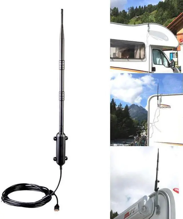 Alt view image 3 of 5 - 1000M High Power Outdoor WiFi Antenna USB Adapter Cellular Signal Amplifier Omni-Directional Wireless Network Card Receiver