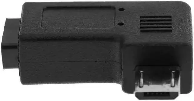 Alt view image 4 of 5 - 90 Degree Right Angle Elbow Micro USB Male to Female Adapter L Shaped Micro USB M/F Charging Cable Connector Converter