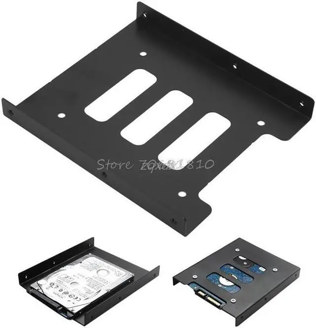 Main image of 2.5" to 3.5" SSD HDD Metal Adapter Mounting Bracket Hard Drive Holder Dock For PC Laptop Protect Hard Disk Bracket Z09 Drop ship